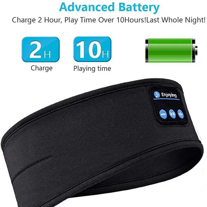 Driftwell Sleep Headband — Bluetooth 5.0 Wireless Headphones for Sleeping, 10-Hour Battery, Washable