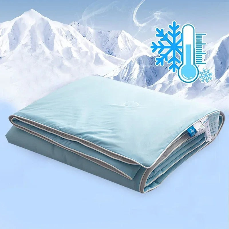 Driftwell Cooling Comforter — Q-max 0.44 Ice-Silk Blanket for Hot Sleepers | Twin, Queen & King