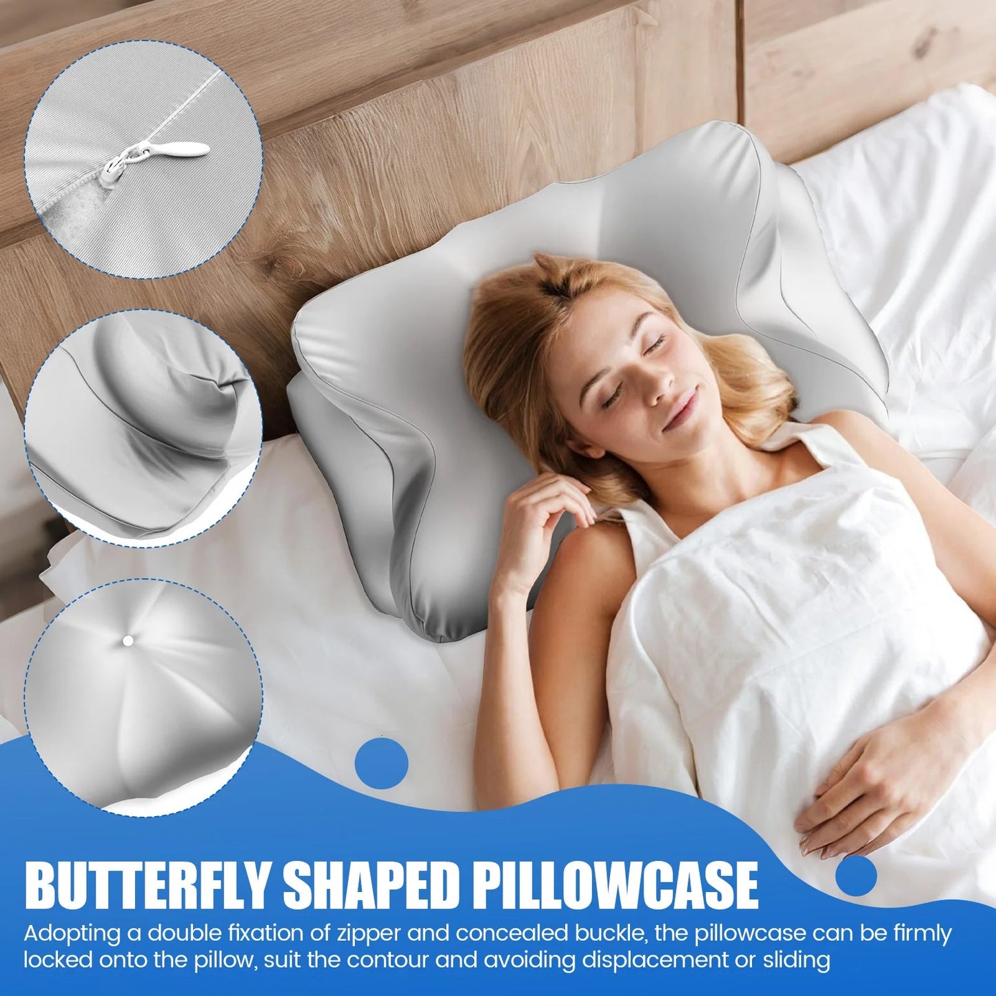 Washable Ergonomic Contour Pillowcase