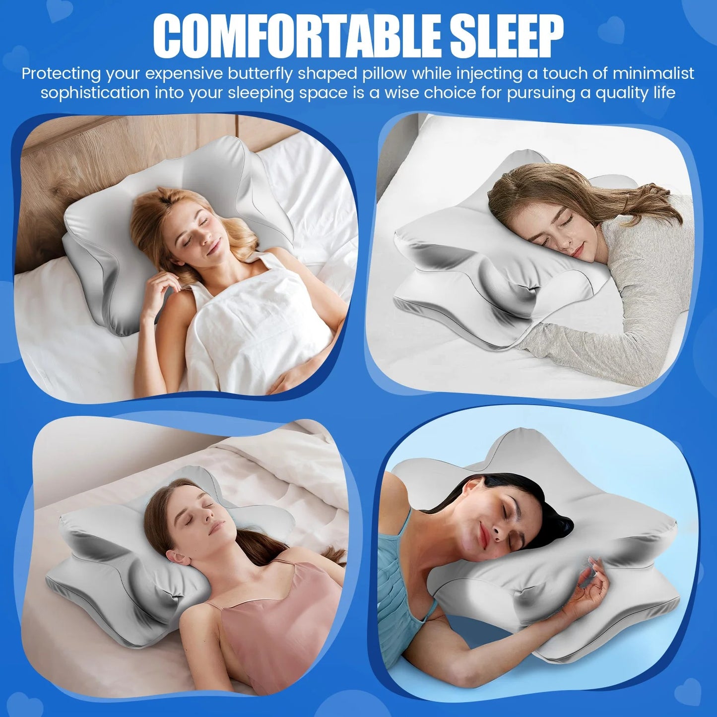 Washable Ergonomic Contour Pillowcase