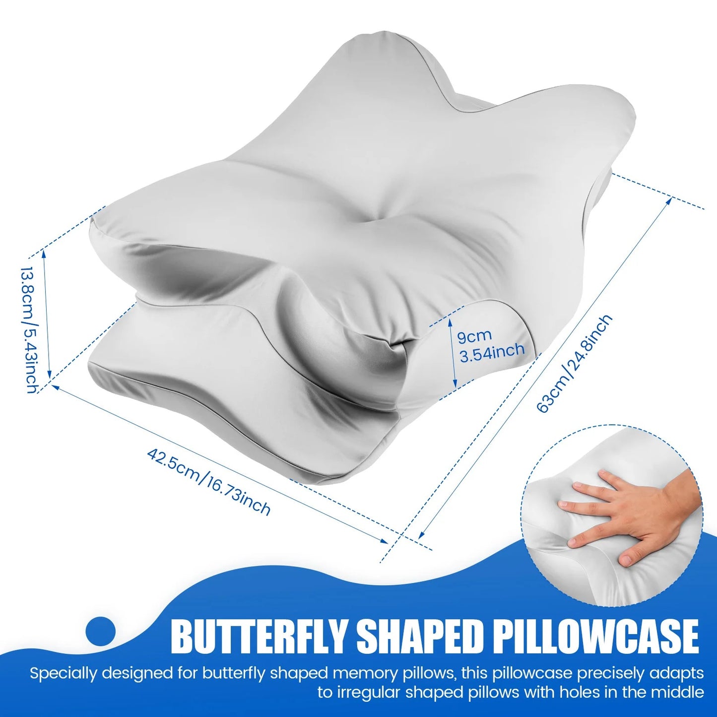 Washable Ergonomic Contour Pillowcase