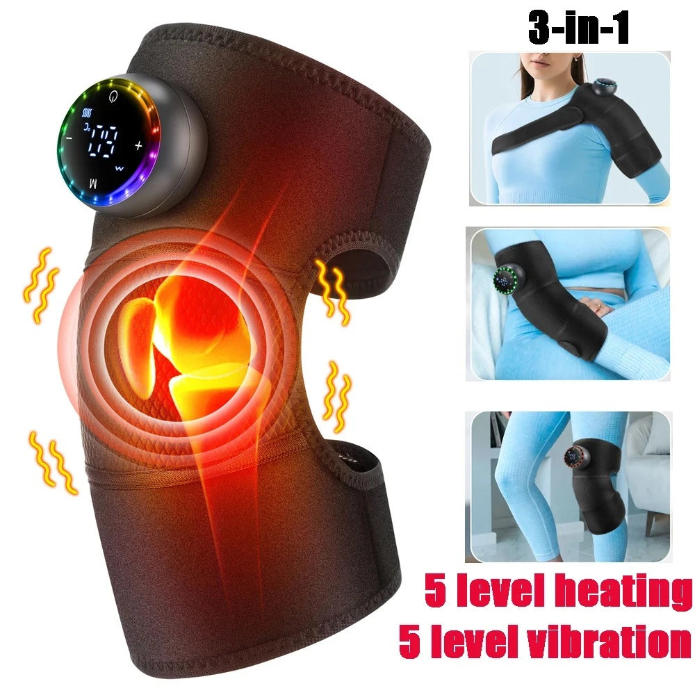2-in-1 Heated Knee & Elbow Brace — Heat + Vibration | Driftwell