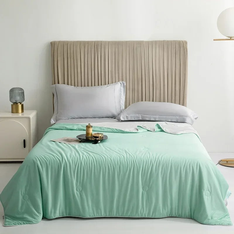 Driftwell Cooling Comforter — Q-max 0.44 Ice-Silk Blanket for Hot Sleepers | Twin, Queen & King